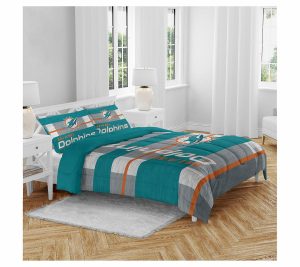 Bedspreads & Sets |   Nfl Heathered Stripe Queen 3 Piece Bed In A Bag Bedspreads & Sets Bears