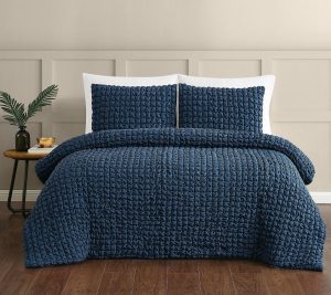 Bedspreads & Sets |   Ny Textured Puff 2 Pc Twin/Txcomforter Set Bedspreads & Sets Bedspreads & Sets