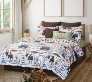 Bedspreads & Sets |   Oakley Lodge King Quilt Set By Valerie Bedspreads & Sets Bedspreads & Sets