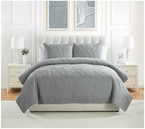 Bedspreads & Sets |   Ocean 3Pc Solid Seashell Coastal Quilt. King Bedspreads & Sets Bedspreads & Sets