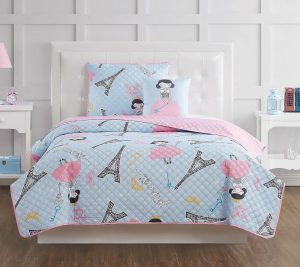 Bedspreads & Sets |   Paris Princess Twin 3-Piece Quilt Set Bedspreads & Sets Bedspreads & Sets