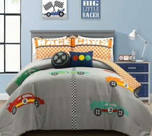 Bedspreads & Sets |   Racing Cars 5Pc Fl/Qn Reversible Comforter Set Bedspreads & Sets Bedspreads & Sets