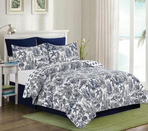 Bedspreads & Sets |   Reef Shores 3-Piece Cotton King Quilt Set By Valerie Bedspreads & Sets Bedspreads & Sets