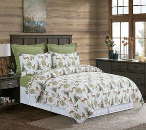 Bedspreads & Sets |   Reindeer Tracks 3-Piece Cotton King Quilt Set By Valerie Bedspreads & Sets Bedspreads & Sets