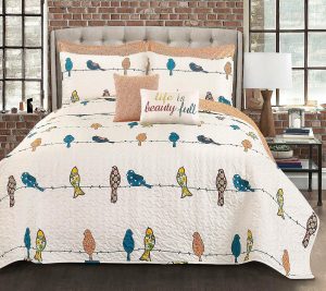 Bedspreads & Sets |   Rowley Birds Quilt 7-Piece King Quilt Set By Bedspreads & Sets Bedspreads & Sets