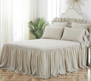 Bedspreads & Sets |   Ruffled King Bedspread Natural Bedspreads & Sets Bedspreads & Sets