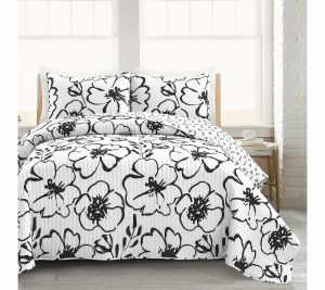 Bedspreads & Sets |   Scandinavian Floral 3Pc King Quilt Set By Lushdecor Bedspreads & Sets Bedspreads & Sets