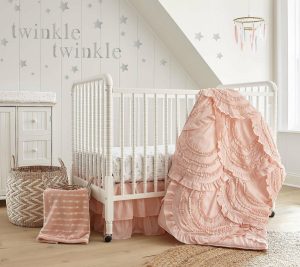 Bedspreads & Sets |   Skylar Blush 4 Piece Nursery Crib Bedding Set Bedspreads & Sets Bedspreads & Sets