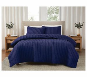 Bedspreads & Sets |   Solid Cotton Percale Twin/Twin Xl2Pc Quilt Set Bedspreads & Sets Bedspreads & Sets