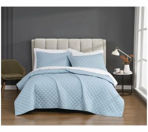 Bedspreads & Sets |   Solid Percale Full/Queen 3-Piece Quilt Set Bedspreads & Sets Bedspreads & Sets