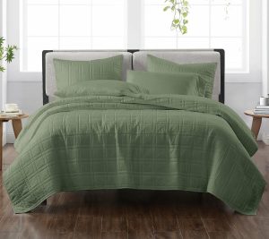 Bedspreads & Sets |   Solid Quilt Set Full/Queen Quilt Set Bedspreads & Sets Bedspreads & Sets