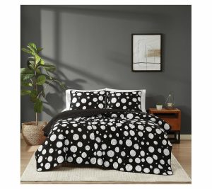 Bedspreads & Sets |   Sophia Dot Full/Queen 3 Piece Quiltet Bedspreads & Sets Bedspreads & Sets