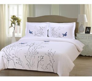 Bedspreads & Sets |   Swallow 3-Piece Cotton Duvet Cover Set, Full/Queen Bedspreads & Sets Bedspreads & Sets