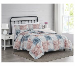 Bedspreads & Sets |   Textured Lotte Patchwor K King 3Pc Comf Orter Set Bedspreads & Sets Bedspreads & Sets