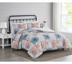 Bedspreads & Sets |   Textured Lotte Patchwork Fu/Qn 3Pc Duvetcover Set Bedspreads & Sets Bedspreads & Sets