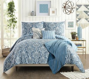 Bedspreads & Sets |   Tonal Damask Fq Comf Set – 6 Pc Bedspreads & Sets Bedspreads & Sets