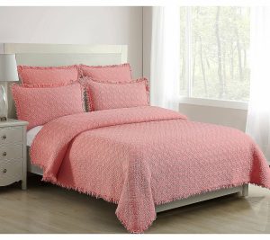 Bedspreads & Sets |   Trellis Peony Full/Queen Quilt Set By Valerie Bedspreads & Sets Bedspreads & Sets