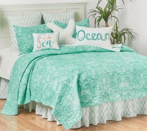 Bedspreads & Sets |   Turquoise Bay Full/Queen Quilt Set Bedspreads & Sets Bedspreads & Sets