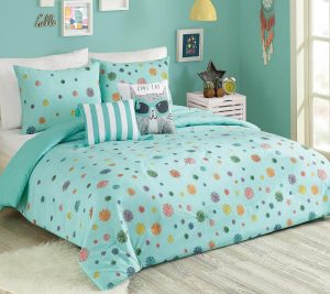 Bedspreads & Sets |   Urban Playground Rain Pom-Pom Full/Queen Comforter Set – 5-Pc Bedspreads & Sets Bedspreads & Sets