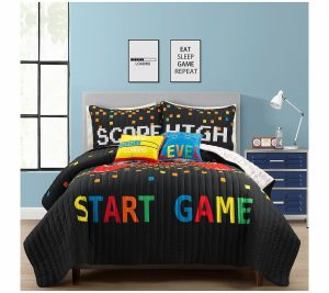 Bedspreads & Sets |   Video Games Oversized Quilt 5-Pc  Full/Queen By Bedspreads & Sets Bedspreads & Sets