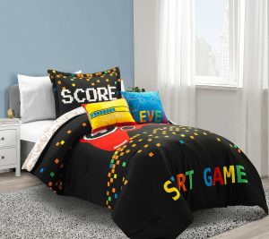 Bedspreads & Sets |   Video Games Reversible Comforter 4Pctwin Bedspreads & Sets Bedspreads & Sets