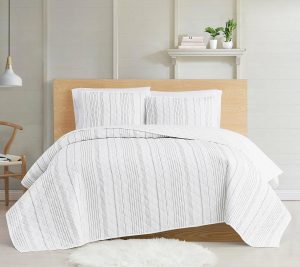 Bedspreads & Sets |   Warm Hearth Stripe 3-Piece King Quilt Set Bedspreads & Sets Bedspreads & Sets