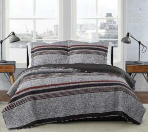 Bedspreads & Sets |   Warren Stripe King 3-Piece Quilt Set Bedspreads & Sets Bedspreads & Sets