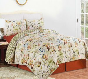 Bedspreads & Sets |   Watercolor Floral King Quilt Set Bedspreads & Sets Bedspreads & Sets