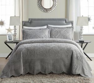 Bedspreads & Sets |   Westland Quilted Plush Bedspread Set,Full Bedspreads & Sets Bedspreads & Sets