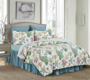 Bedspreads & Sets |   102" X 118" Shellwood Sound 1-Piece Queen Bedspread By Valerie Bedspreads & Sets Bedspreads & Sets