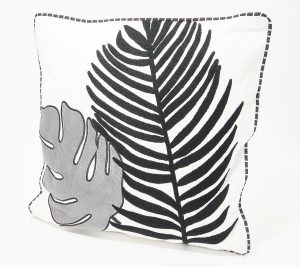 Clearance |   18" Fern Dec Pillow W/ Embroidery Clearance Clearance