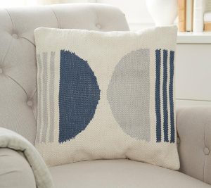 Clearance |   18" Hand Woven Cotton Dec. Pillow By Clearance Clay