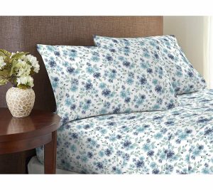 Clearance |   400Tc 100% Supima Cotton Sheet Set Clearance Blue Floral