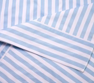 Clearance |   "As Is"  400 Tc Stripe Sheet Set Clearance Blue