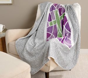 Clearance |   "As Is" American Blanket Co. 50" X 60" Sherpa Throw Clearance Butterfly