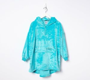 Clearance |   "As Is"  Dream Jr Quarter Zip Wearable Blanket Clearance Aqua