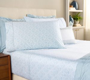 Clearance |   "As Is"  Infinity Weave 700Tc Cotton Sheet Set- King Clearance Blue Lotus