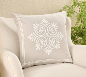 Clearance |   "As Is"  Signature Medallion 20X20 Dec Pillow Clearance Champagne