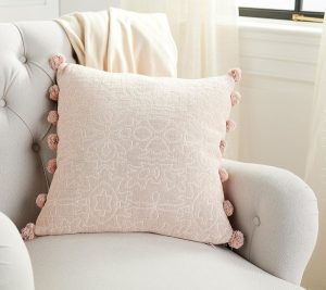 Clearance |   By Will Taylor 18" Jacquard Cotton Decor Pillow Clearance Clearance