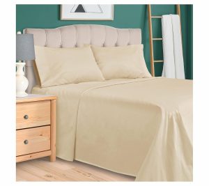 Sheets |   300 Tc Egyptian Cotton Deep Pocket She Ets Set, King Sheets Beige