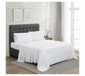 Sheets |   300Tc Tencel King 4-Piece Sheetset Sheets Greige