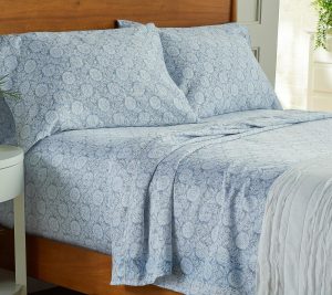 Sheets |   400Tc 100% Supima Cotton Sheet Set Clearance Blue Medallion