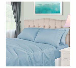 Sheets |   650Tc Egyptian Cotton Sheets, Split Ki Ng Sheets Baby Blue