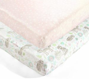 Sheets |   Baby Pixie Fox Micromink Set Of 2 Crib Sheets Sheets Multi