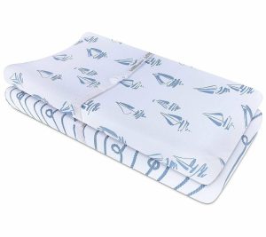 Sheets |   Blue Changing Pad Cover & Cradle Sheet Set Sheets Blue