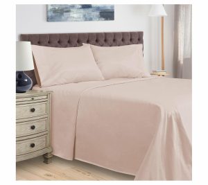 Sheets |   Egyptian Cotton 400-Tc Solid Sheet Set , Cal.King Sheets Pink