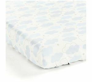 Sheets |   Goodnight Little Moon Clouds Fitted Crib Sheetby Sheets Blue