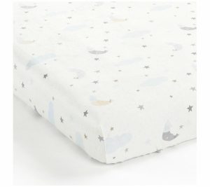 Sheets |   Goodnight Little Moon Fitted Crib Sheet Multi B Y Sheets Blue