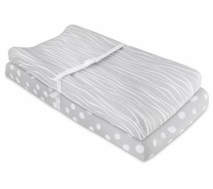 Sheets |   Gray Changing Pad Cover & Cradle Sheet Set Sheets Grey