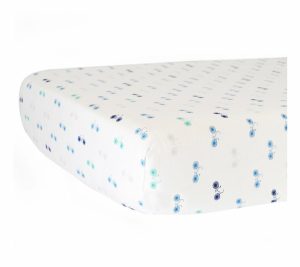 Sheets |   Hello Spud Blue Bicycles Fitted Crib Sheet Sheets Blue